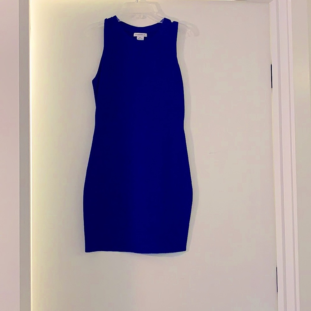 Royal blue bodycon dress